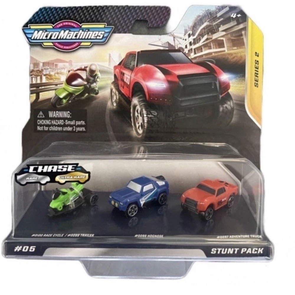 Micro Machines Series 2 Stunt Pack # 05 3 Pack Collectible Hasbro  4+ NIB